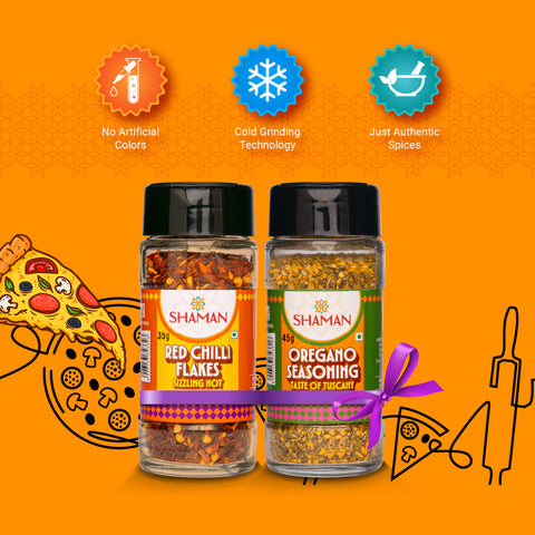 Oregano And Chilli Flakes Combo