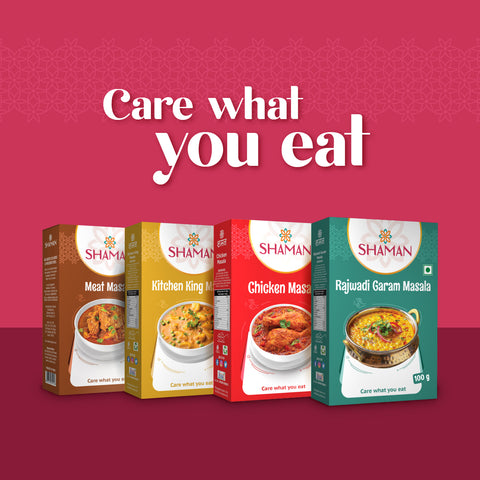 Masaledar Zaika Combo - Meat Masala, Chicken Masala, Kitchen King Masala, and Rajwadi Garam Masala